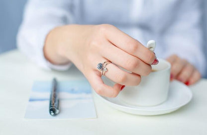 Sterling Silver Lotus Flower Ring