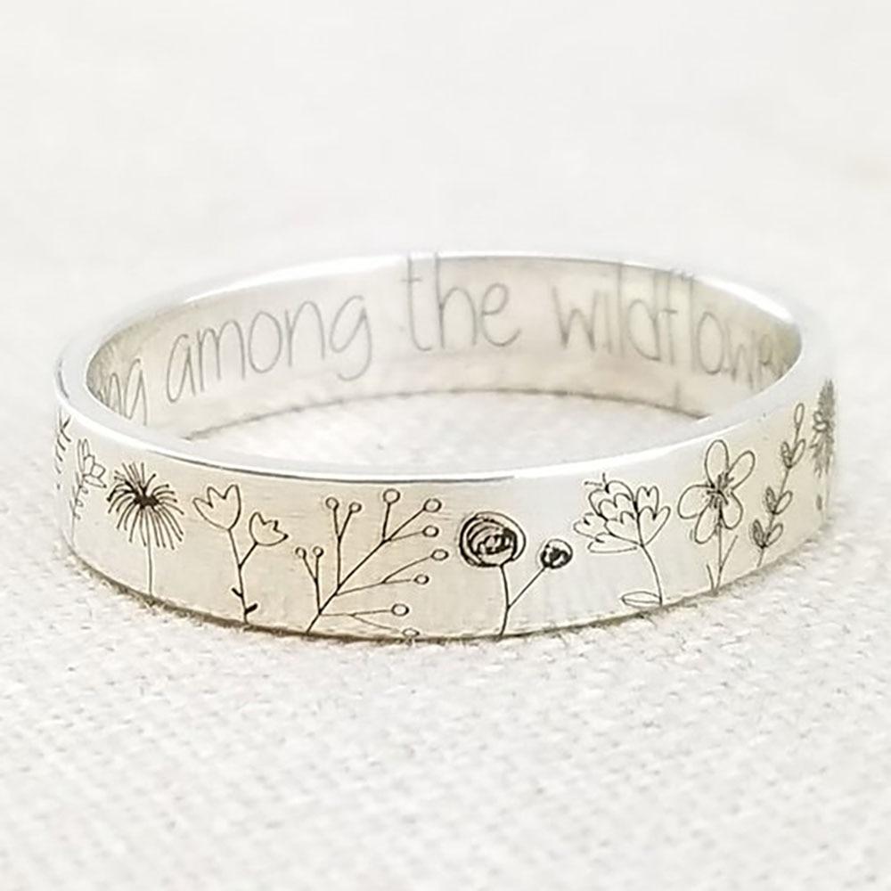 You Belong Among The Wildflowers Ring