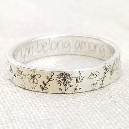 You Belong Among The Wildflowers Ring