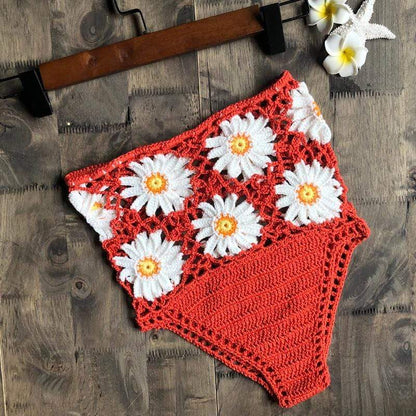 White Daisies Bikini Bottom