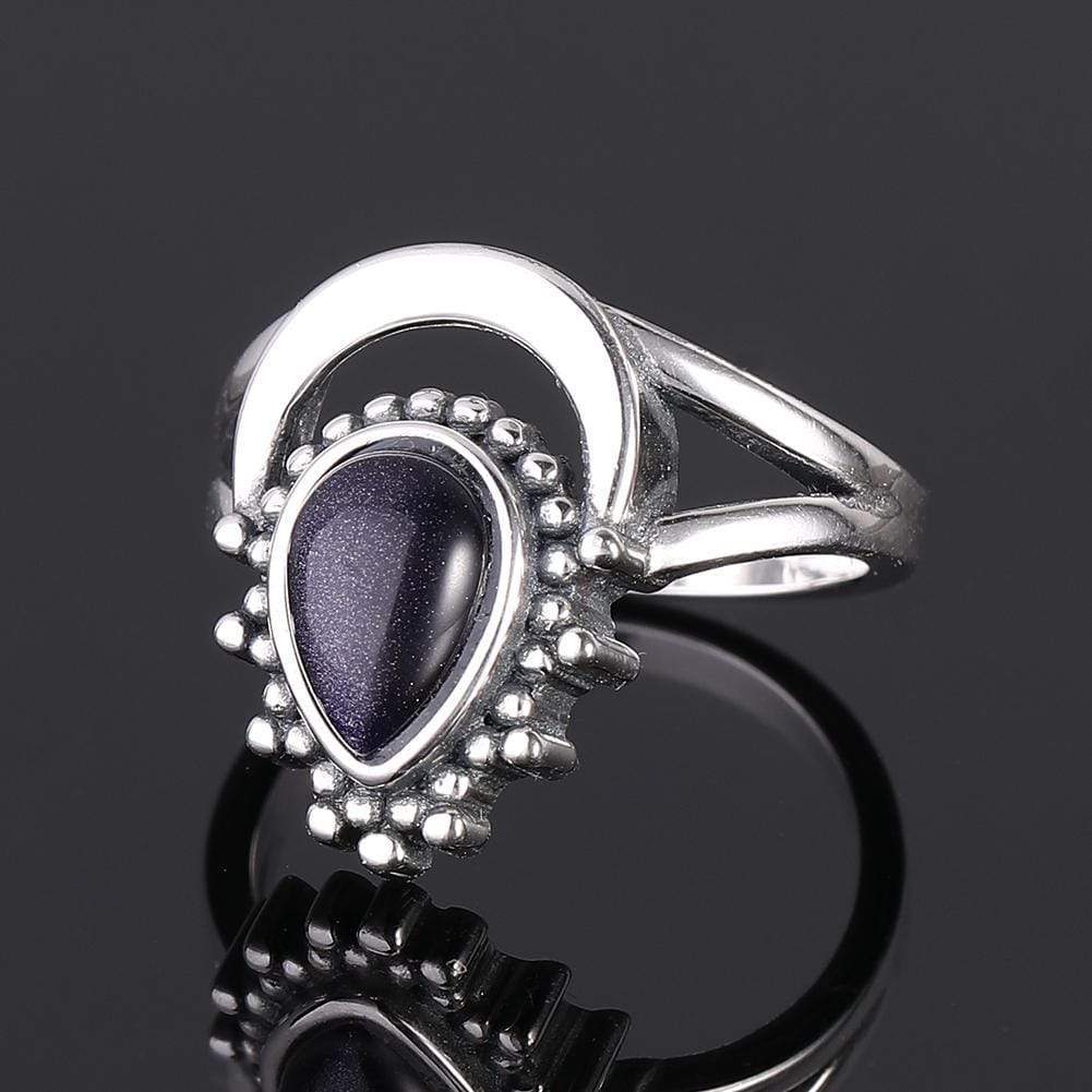 S925 Sterling Silver Water Drop Ring