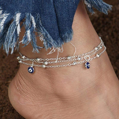 Evil Eye Beads Ankle Bracelet