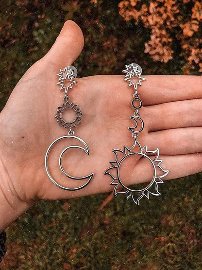 Sun & Moon Goddess Earrings