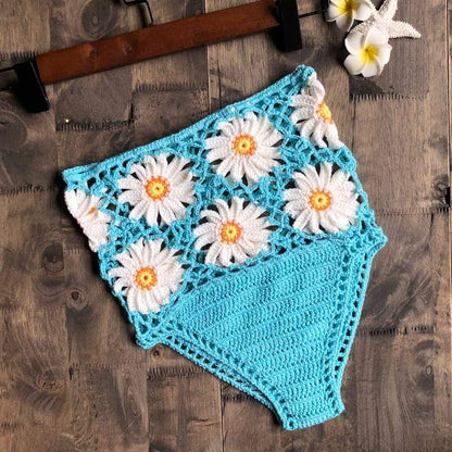 White Daisies Bikini Bottom