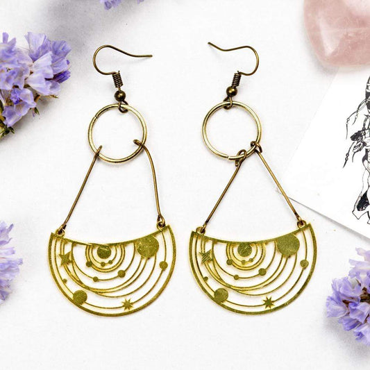 Solar System Drop Earrings