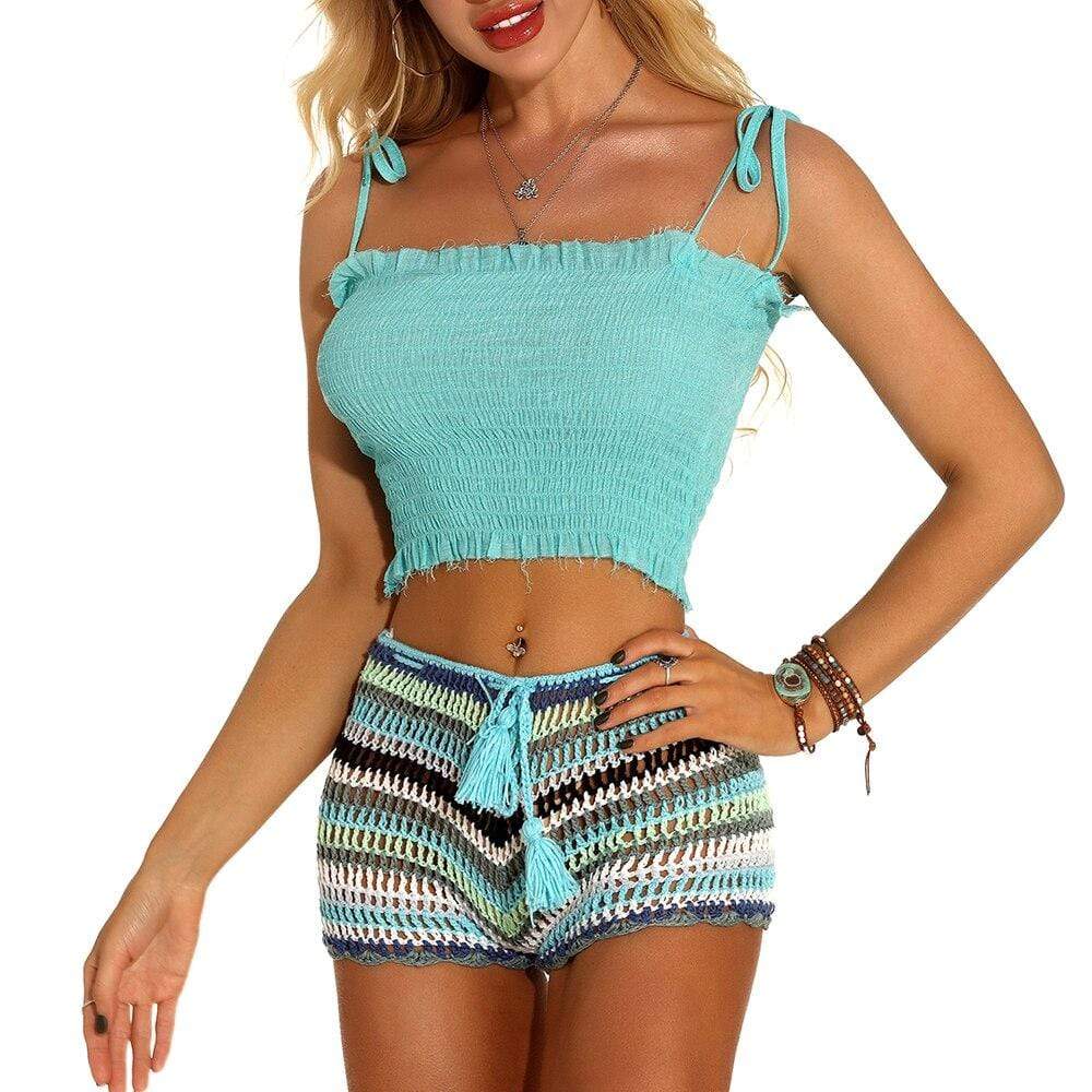 SPICE Colorful Crochet Shorts