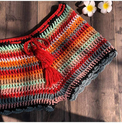 SPICE Colorful Crochet Shorts