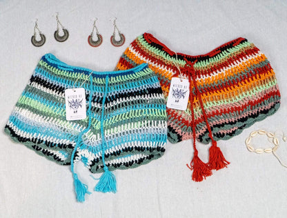 SPICE Colorful Crochet Shorts