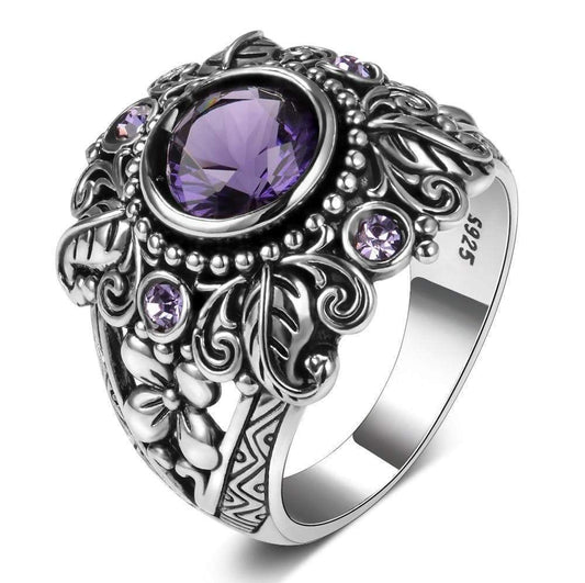 Sterling Silver Amethyst Ring