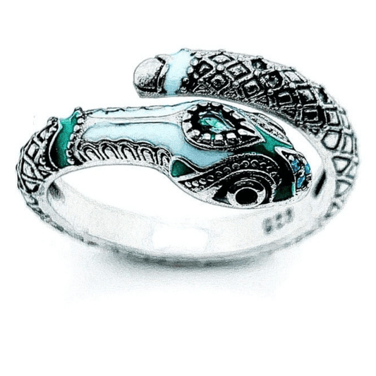 Sterling Silver Mystical Snake Ring