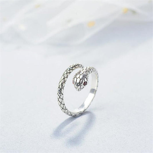 Sterling Silver Snake Design Ring