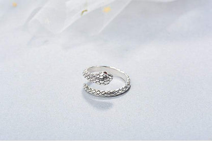 Sterling Silver Snake Design Ring