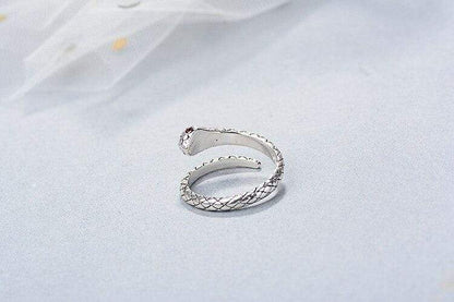 Sterling Silver Snake Design Ring