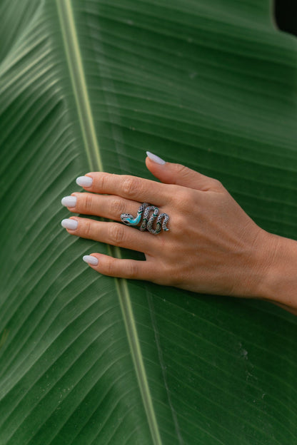 Sterling Silver Snake Ring