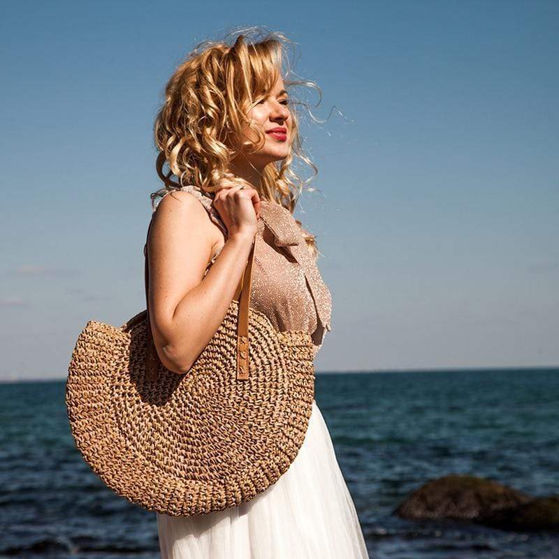 Straw Shoulder Bag