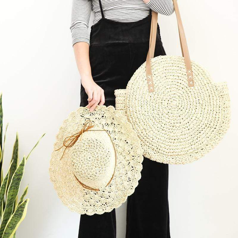 Straw Shoulder Bag