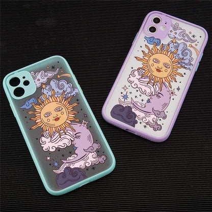 Sun and Moon Faces Phone Case