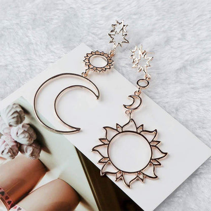 Sun & Moon Goddess Earrings