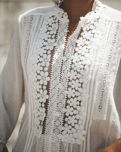 Sweet Mary Crochet Lace Top