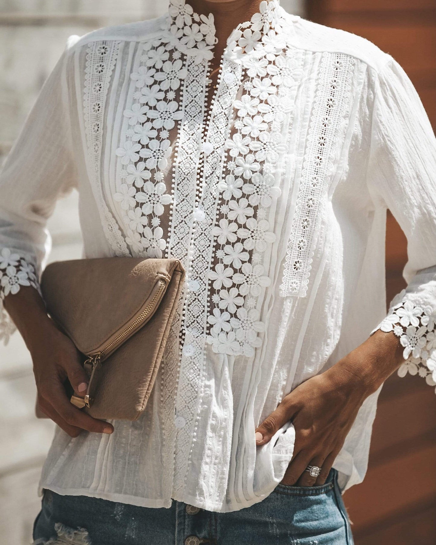 Sweet Mary Crochet Lace Top