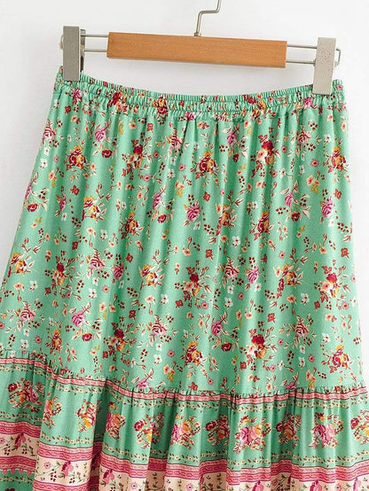 Triana Maxi Skirt in Green