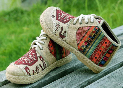 Vintage Hemp Ankle Shoes