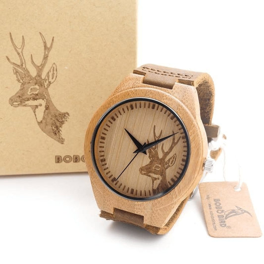 Bamboo Deer Wooden Watch