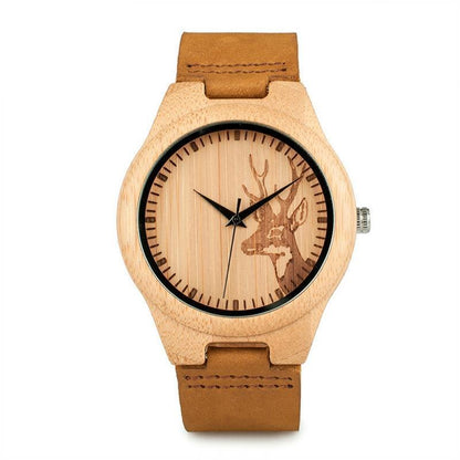 Bamboo Deer Wooden Watch