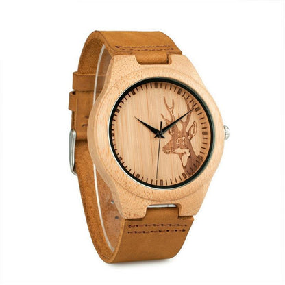 Bamboo Deer Wooden Watch