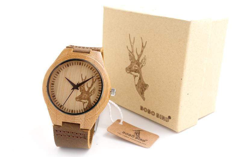 Bamboo Deer Wooden Watch