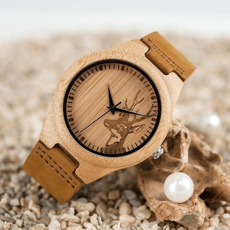 Bamboo Deer Wooden Watch