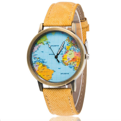 Wanderlust Map Wrist Watch