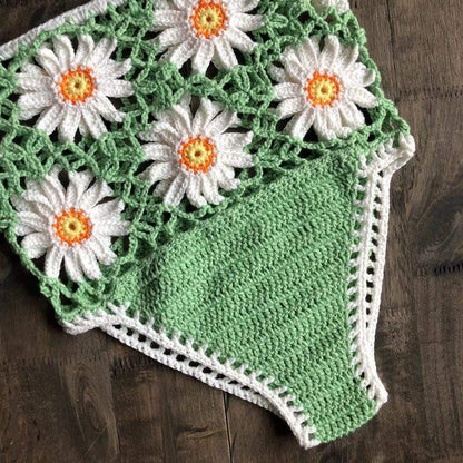 White Daisies Bikini Bottom