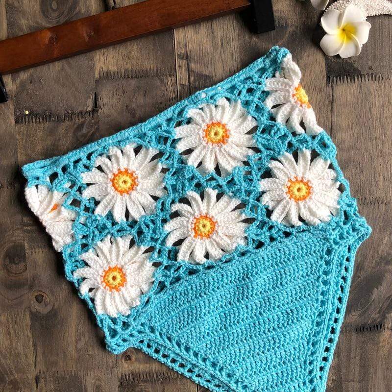 White Daisies Bikini Bottom