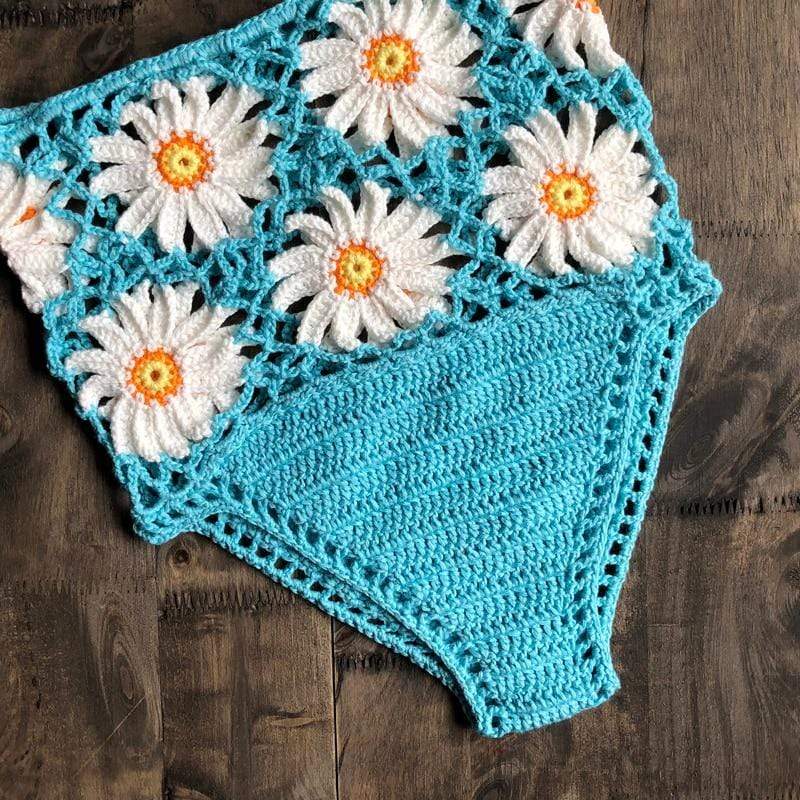 White Daisies Bikini Bottom