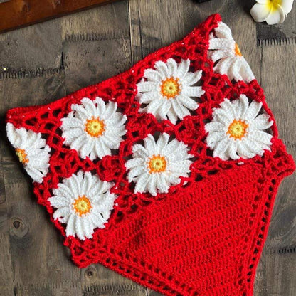 White Daisies Bikini Bottom