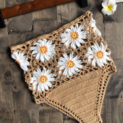 White Daisies Bikini Bottom