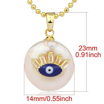 Evil Eye White Necklace