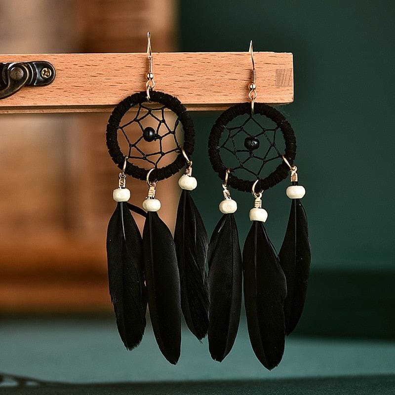 Dreamcatcher Feather Earrings