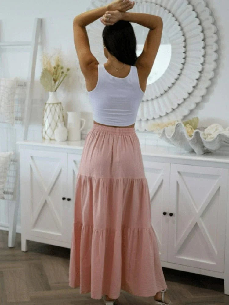 Kaida Bohemian Maxi Skirt