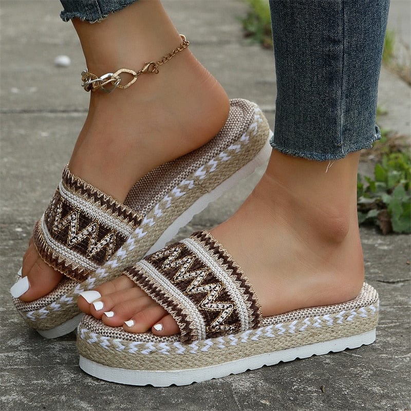 Boho Espadrille Platform Sandals