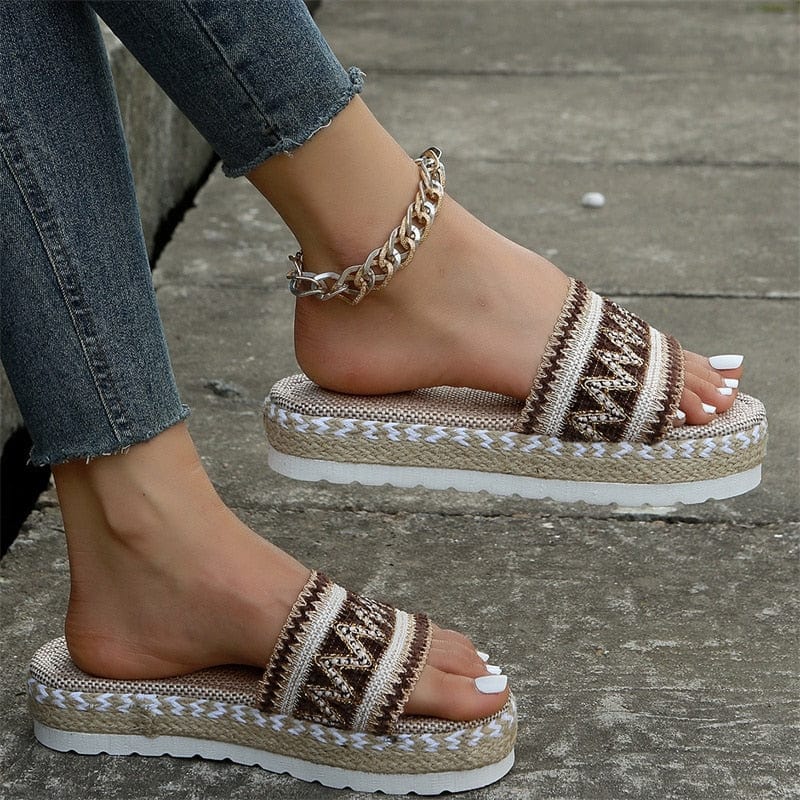 Boho Espadrille Platform Sandals