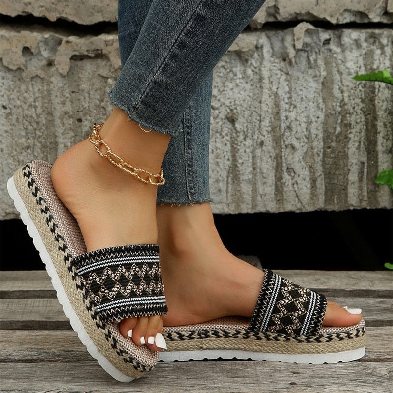 Boho Espadrille Platform Sandals