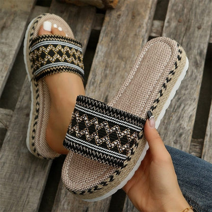 Boho Espadrille Platform Sandals