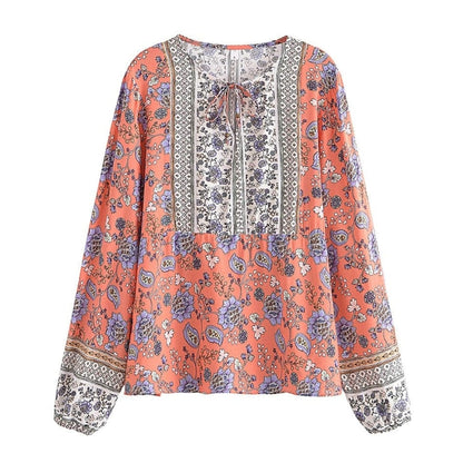 Elora Bohemian Long Sleeve Blouse