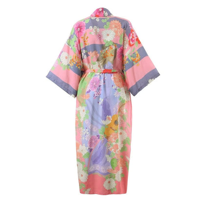 Floral Print Bohemian Kimono Robe