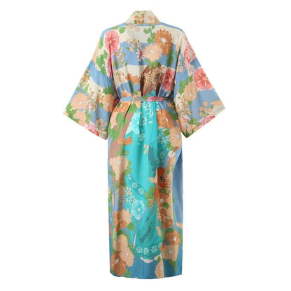 Floral Print Bohemian Kimono Robe