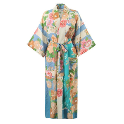 Floral Print Bohemian Kimono Robe