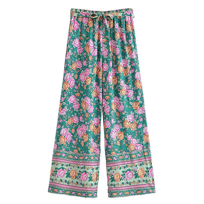 Leora Wide Leg Floral Pants