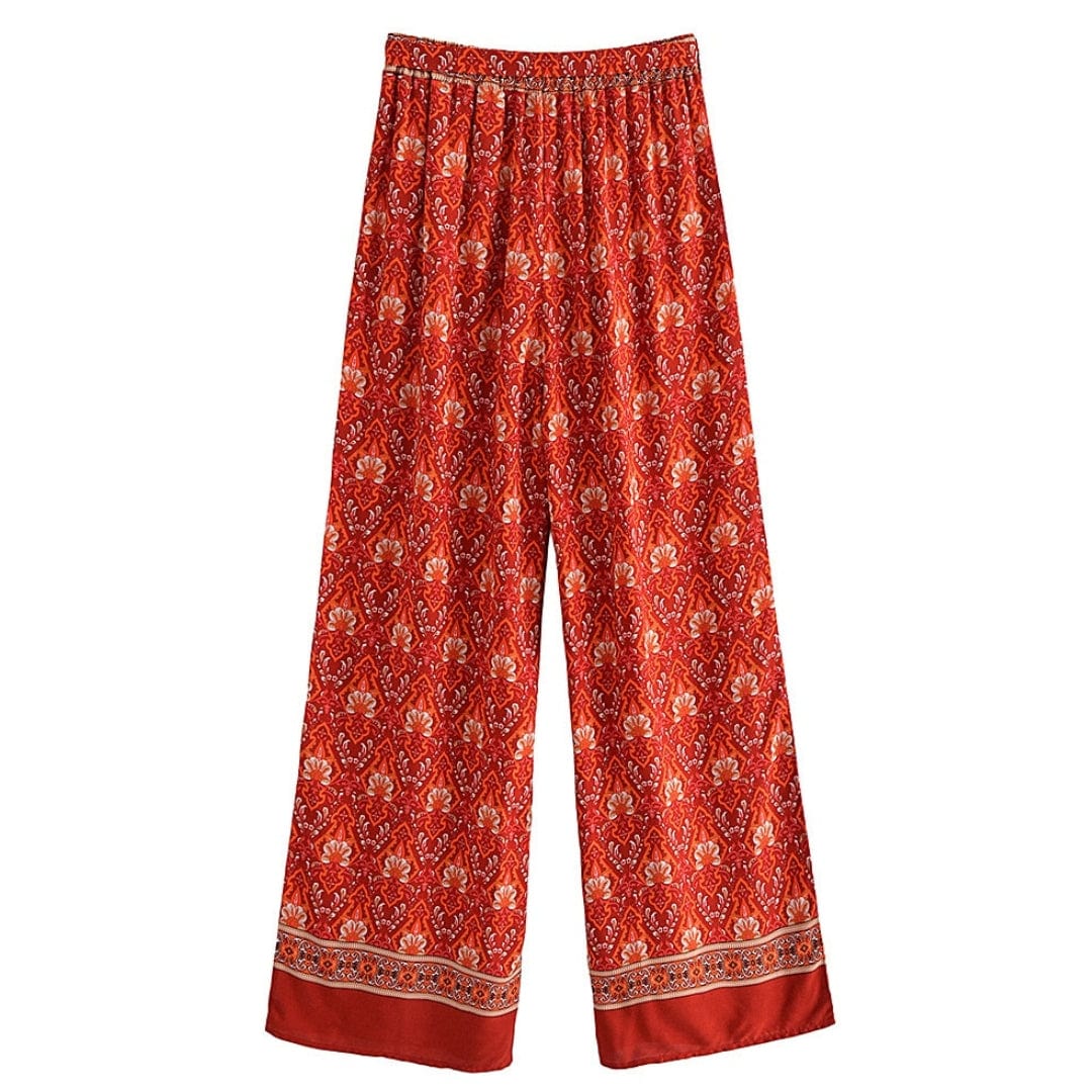 Hannah Boho Wide Leg Pants